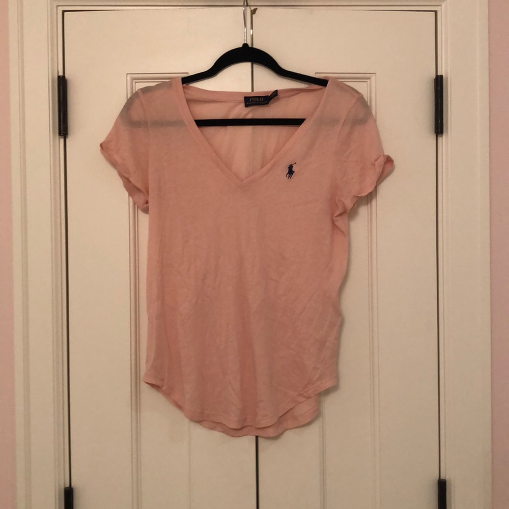 Pink polo shirt